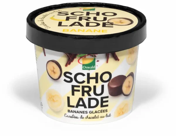 schofrulade bananes enrobées de chocolat au lait