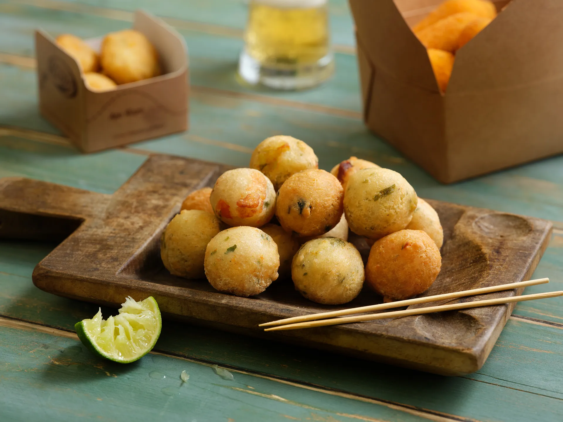 street food italienne frittelle olive poivron
