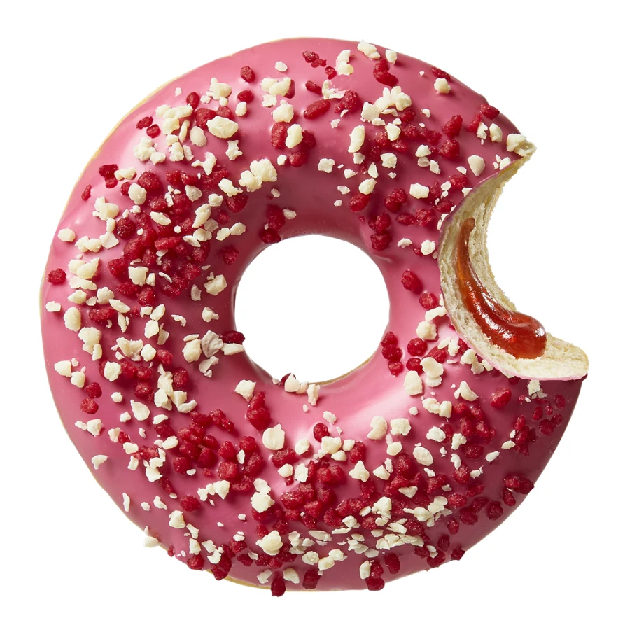 donut berry white fraises chocolat blanc