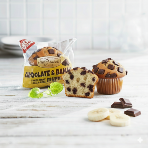 Muffin chocolat banane