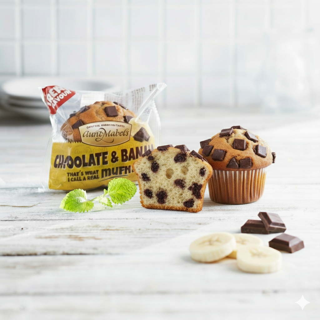 Muffin chocolat banane